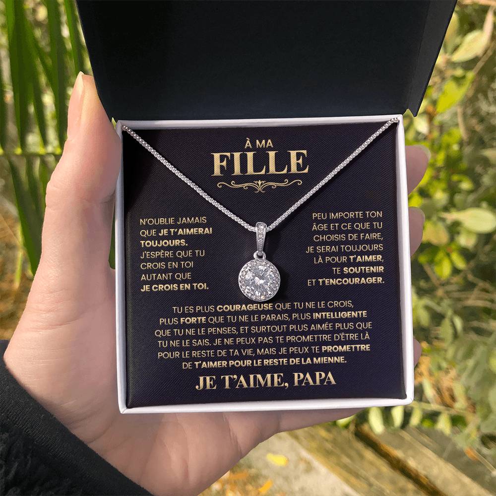 Collier Pour Ma Fille - Je T'aime Papa