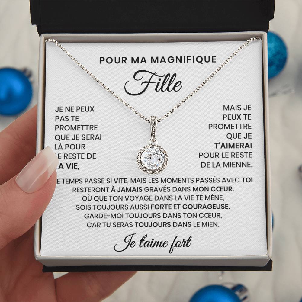 Collier Pour Ma Fille - Tu seras toujours dans mon cœur