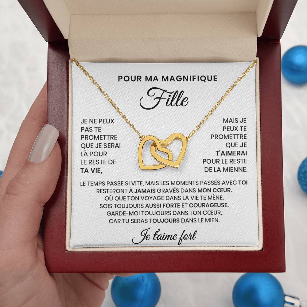 Collier Pour Ma Fille - Tu seras toujours dans mon cœur