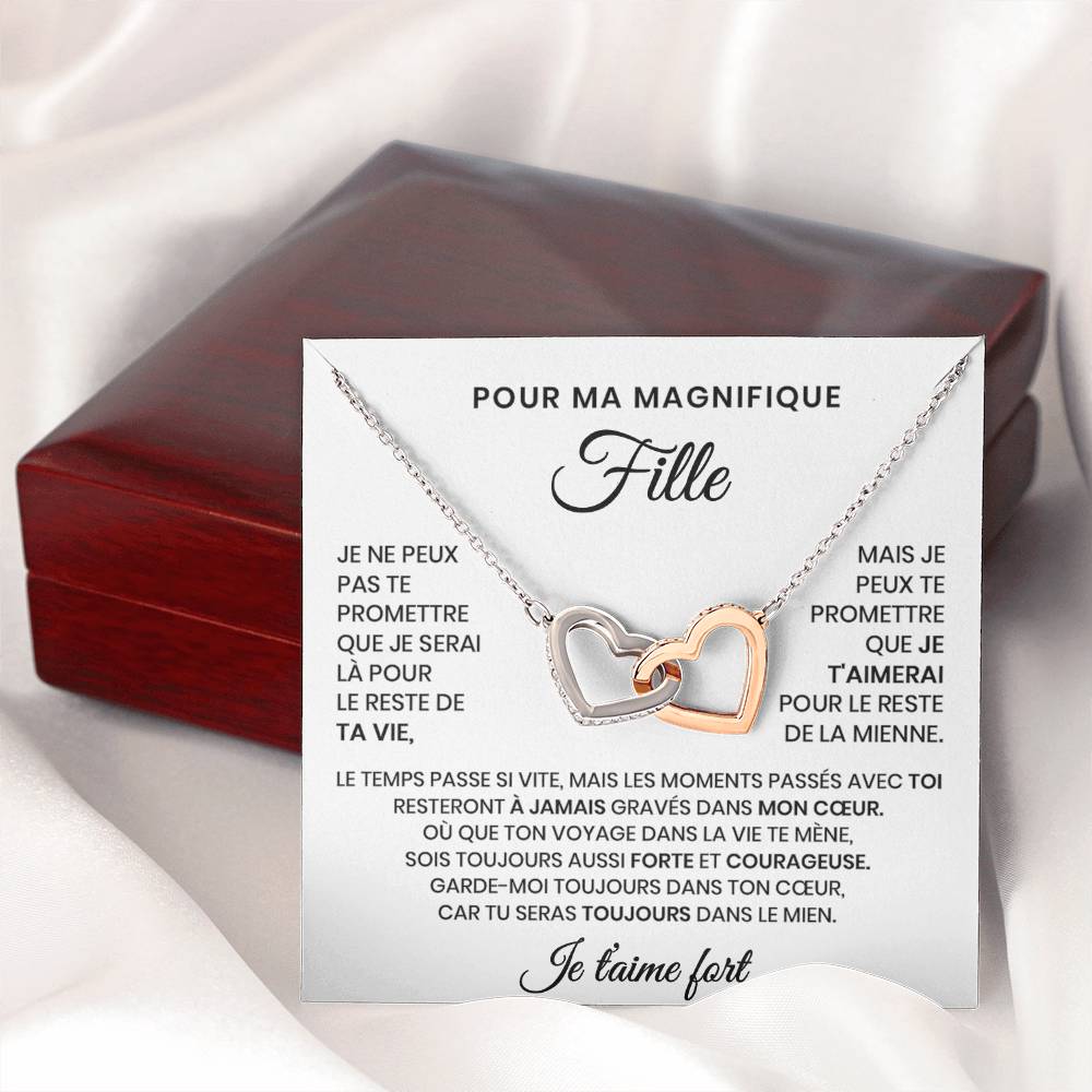 Collier Pour Ma Fille - Tu seras toujours dans mon cœur