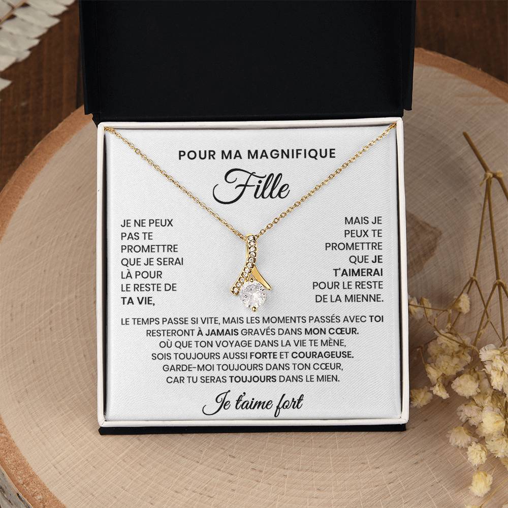 Collier Pour Ma Fille - Tu seras toujours dans mon cœur