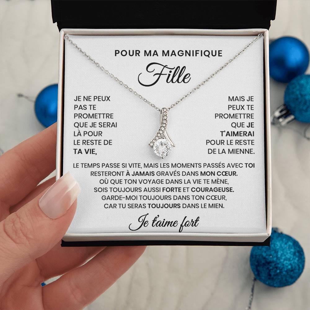 Collier Pour Ma Fille - Tu seras toujours dans mon cœur