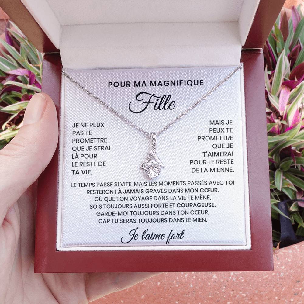 Collier Pour Ma Fille - Tu seras toujours dans mon cœur