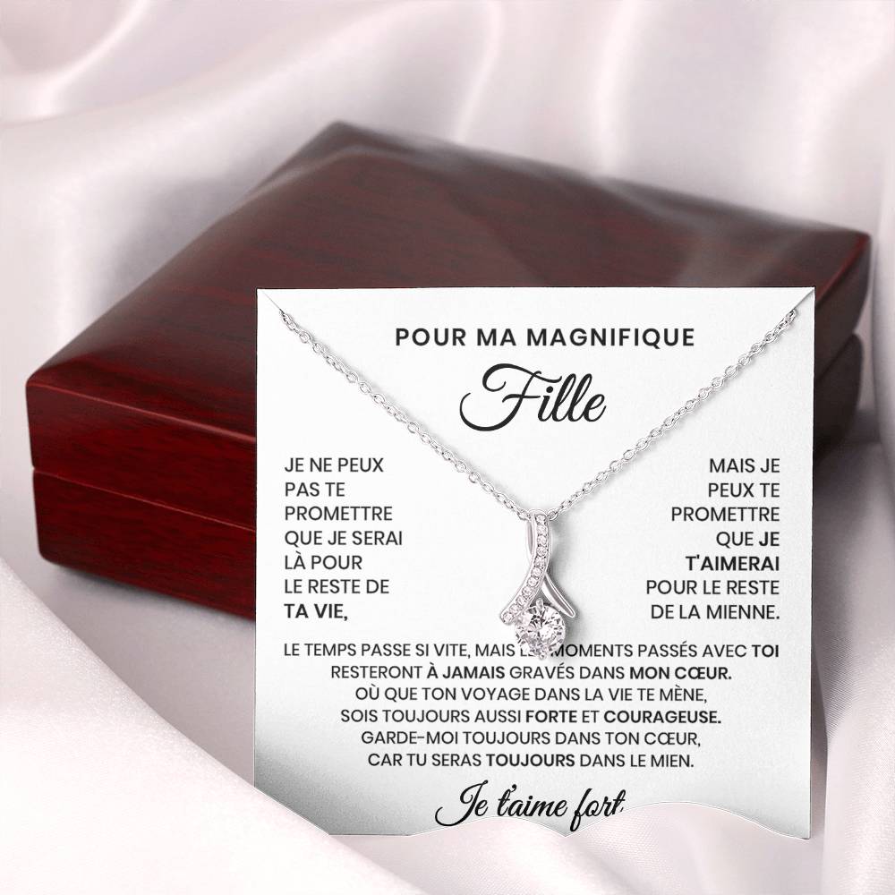 Collier Pour Ma Fille - Tu seras toujours dans mon cœur