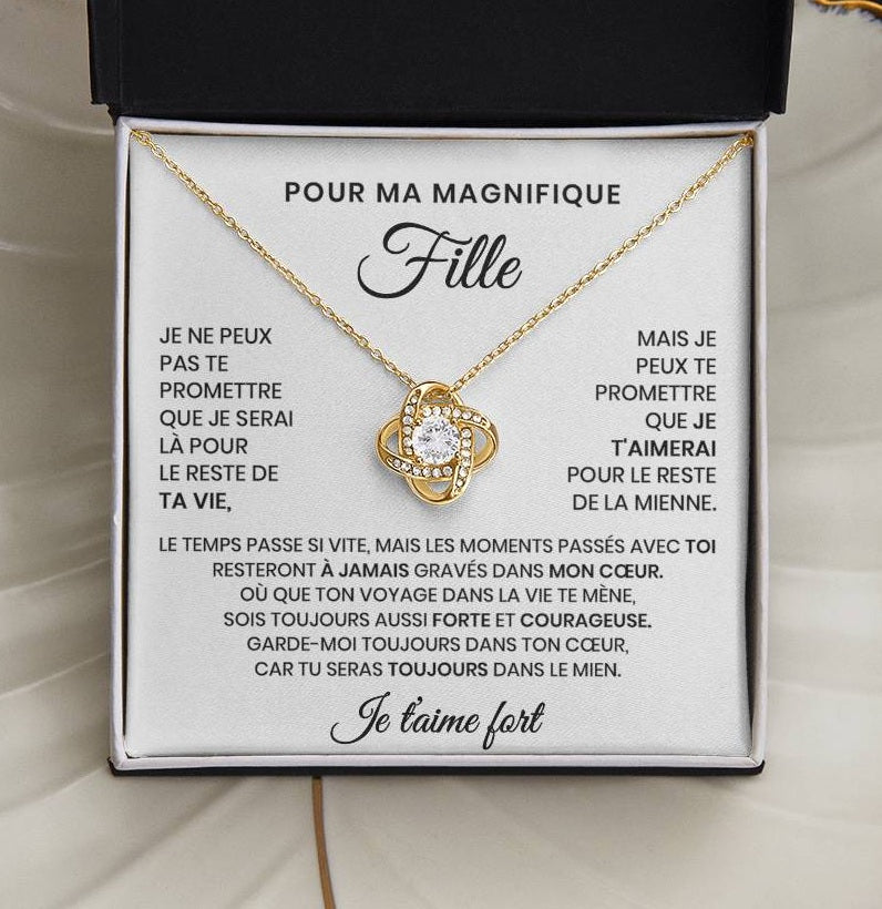 Collier Pour Ma Fille - Tu seras toujours dans mon cœur