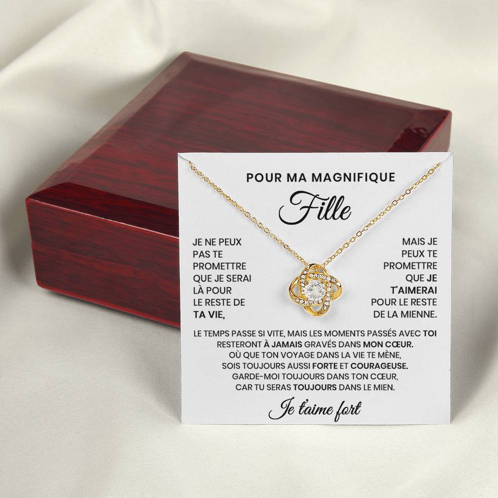 Collier Pour Ma Fille - Tu seras toujours dans mon cœur