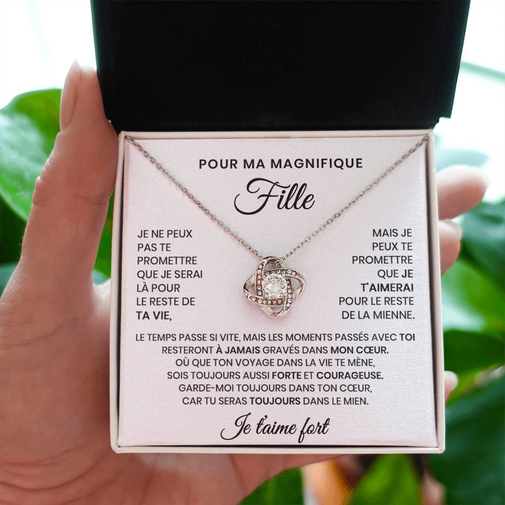 Collier Pour Ma Fille - Tu seras toujours dans mon cœur