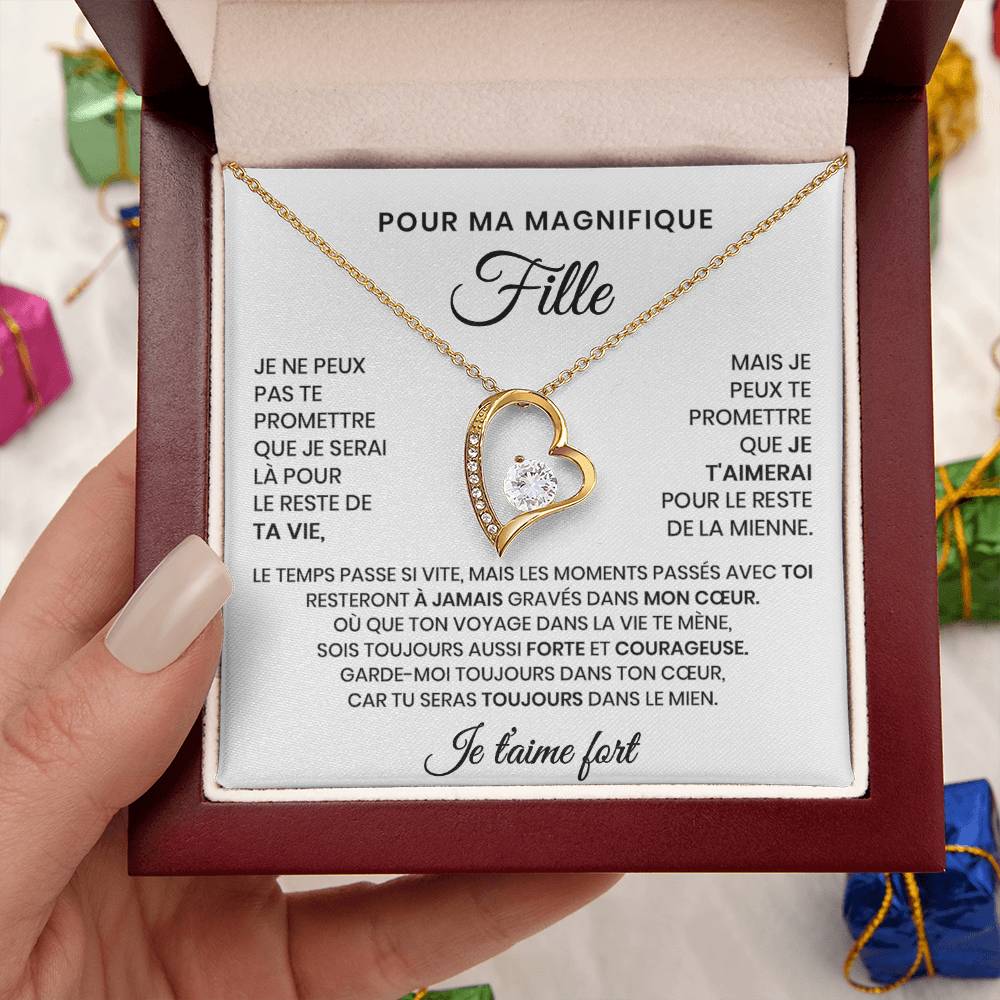 Collier Pour Ma Fille - Tu seras toujours dans mon cœur