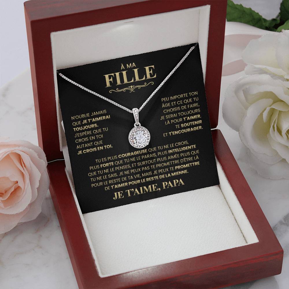 Collier Pour Ma Fille - Je T'aime Papa