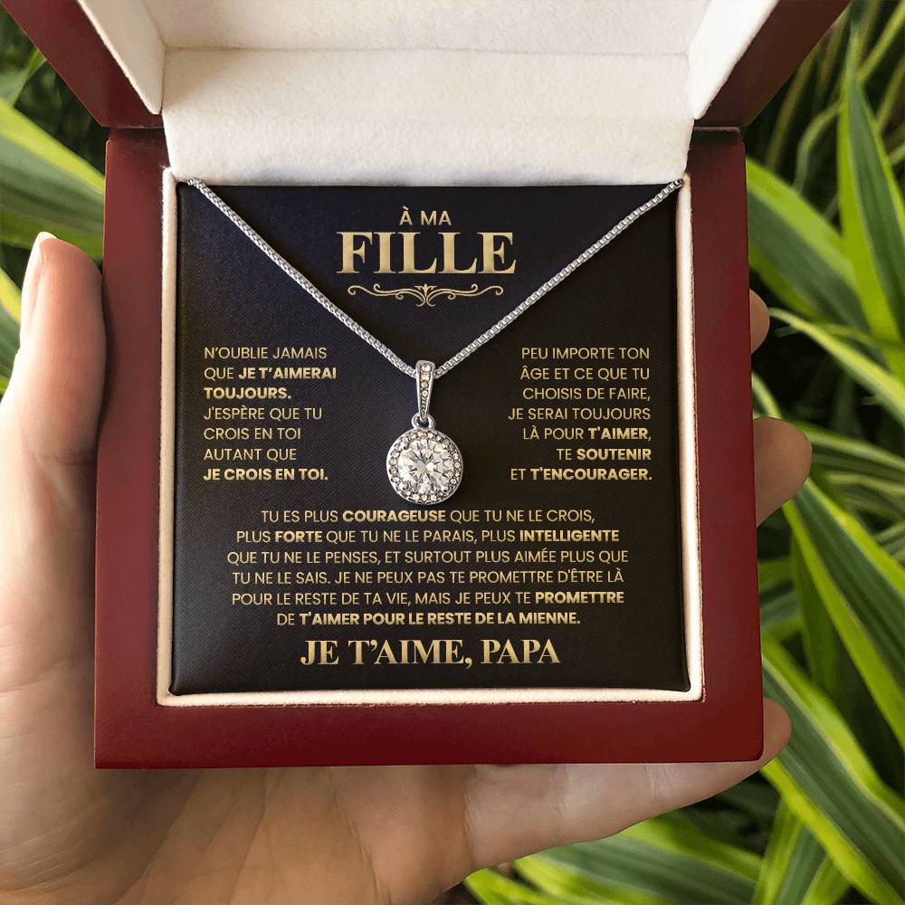 Collier Pour Ma Fille - Je T'aime Papa