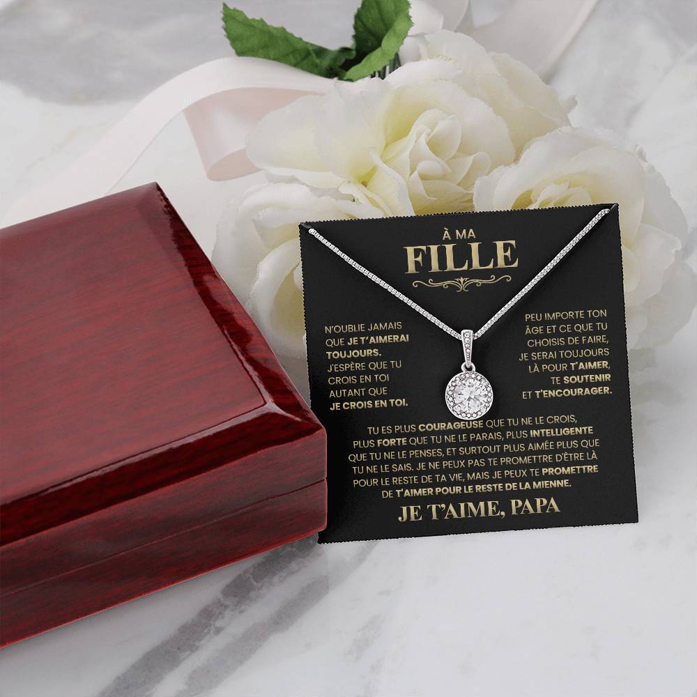 Collier Pour Ma Fille - Je T'aime Papa