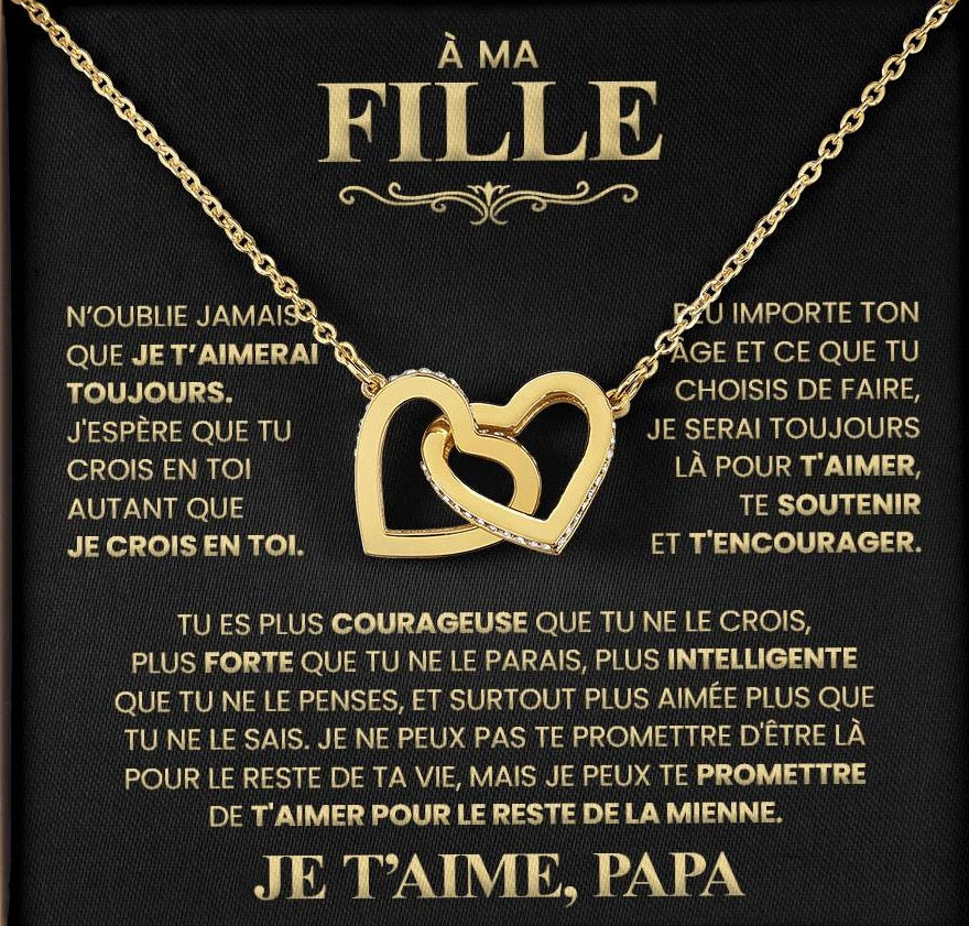 Collier Pour Ma Fille - Je T'aime Papa