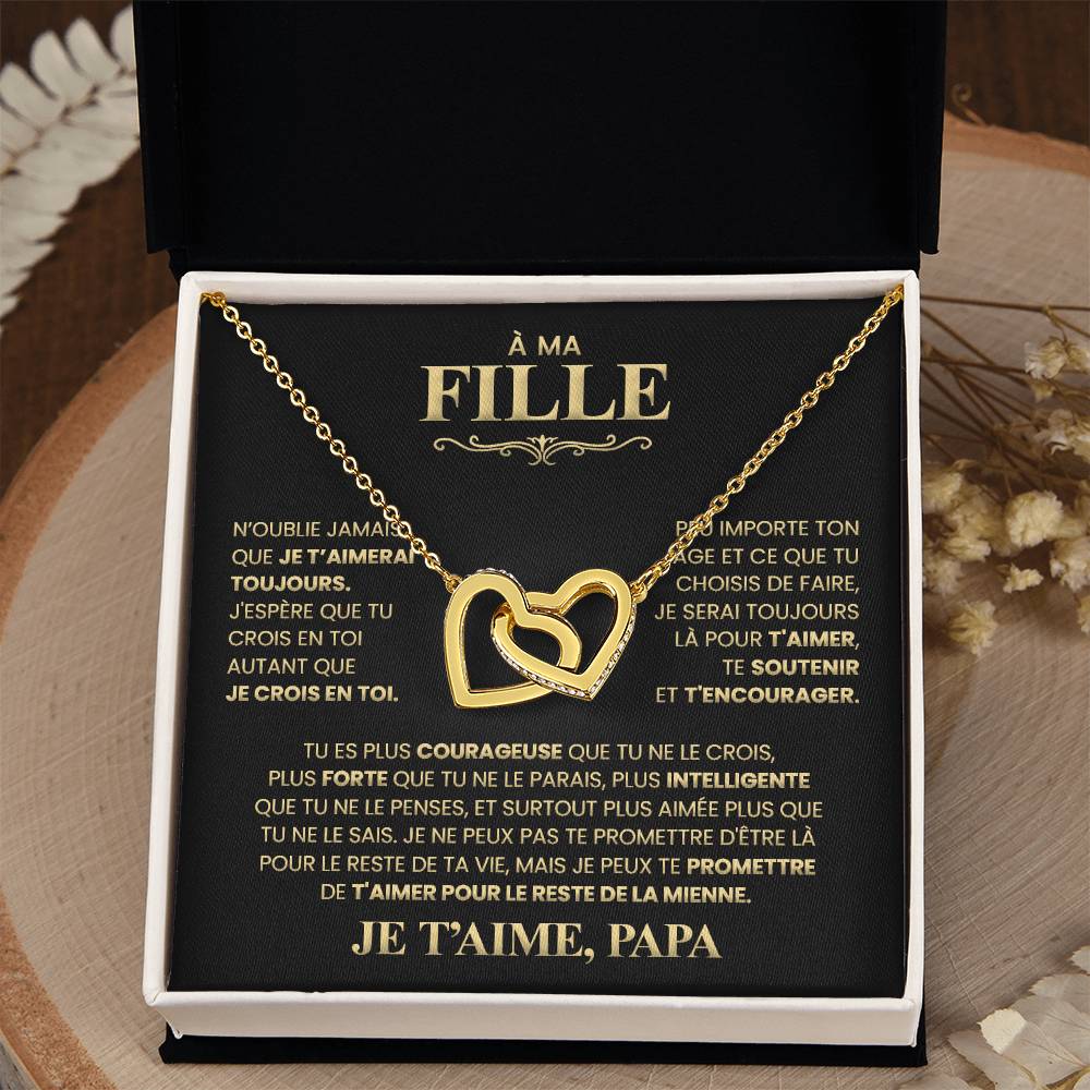 Collier Pour Ma Fille - Je T'aime Papa