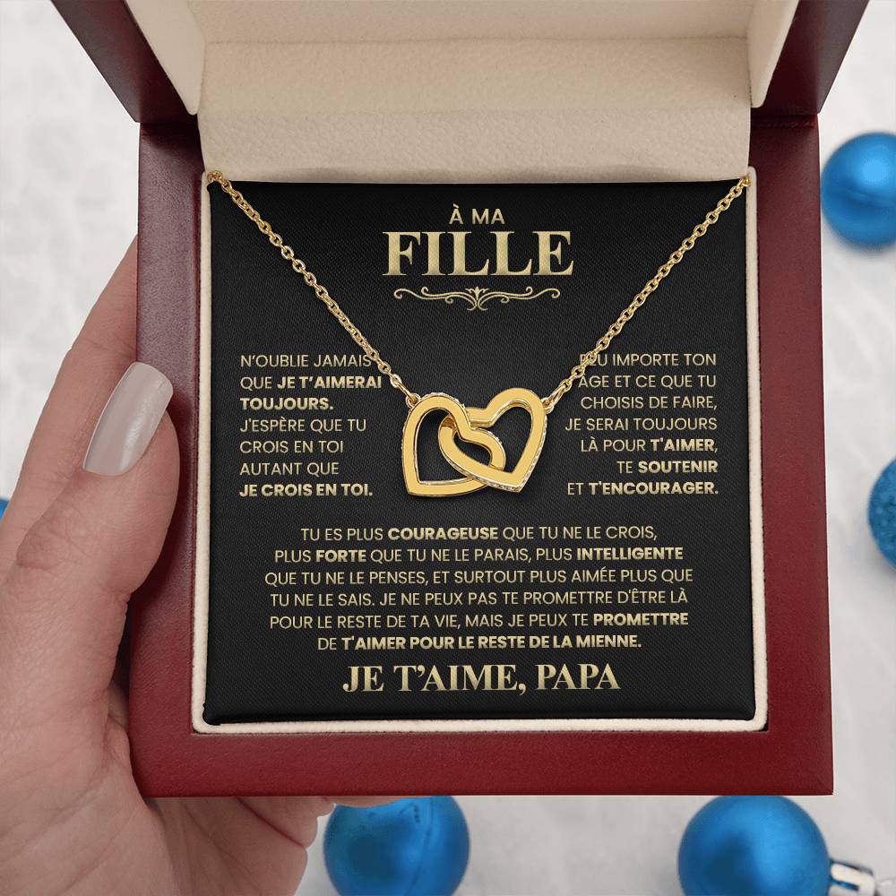 Collier Pour Ma Fille - Je T'aime Papa