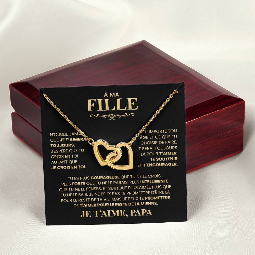 Collier Pour Ma Fille - Je T'aime Papa