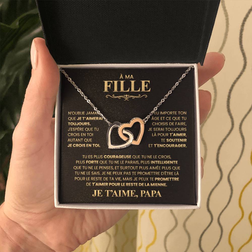 Collier Pour Ma Fille - Je T'aime Papa