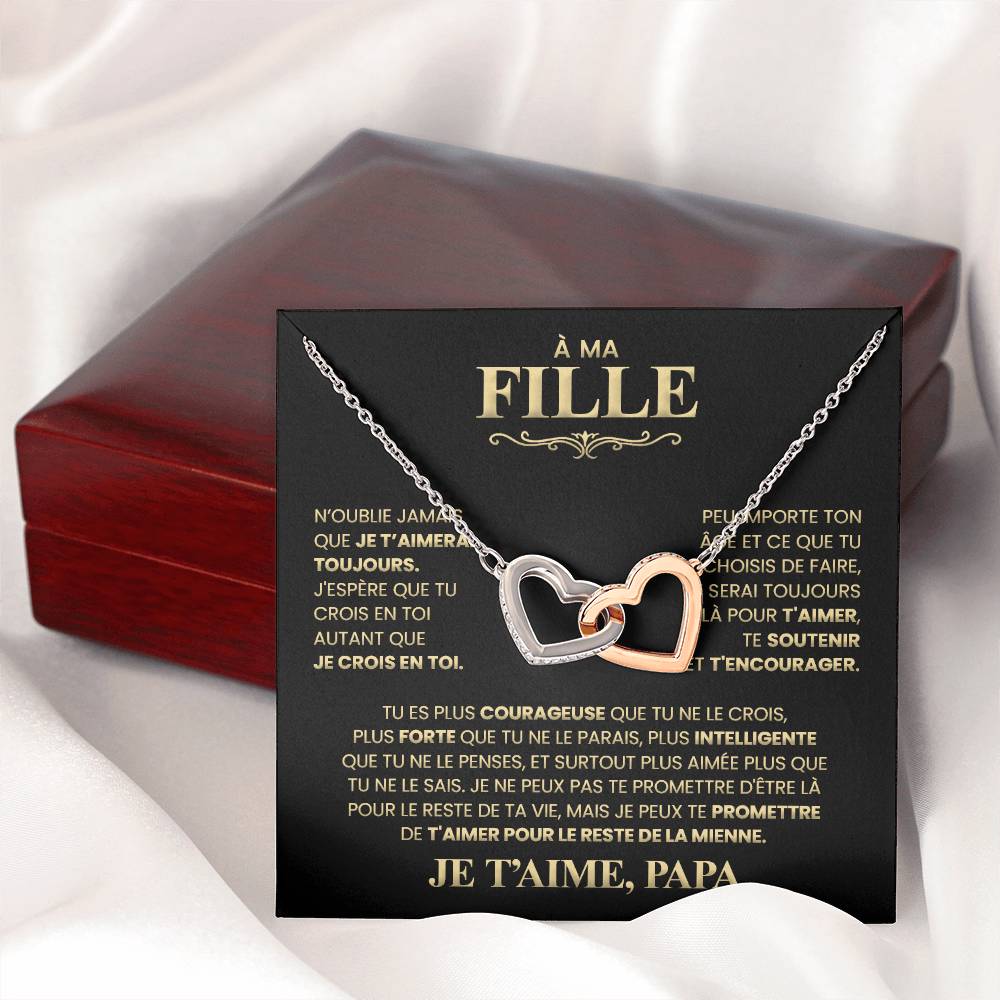 Collier Pour Ma Fille - Je T'aime Papa