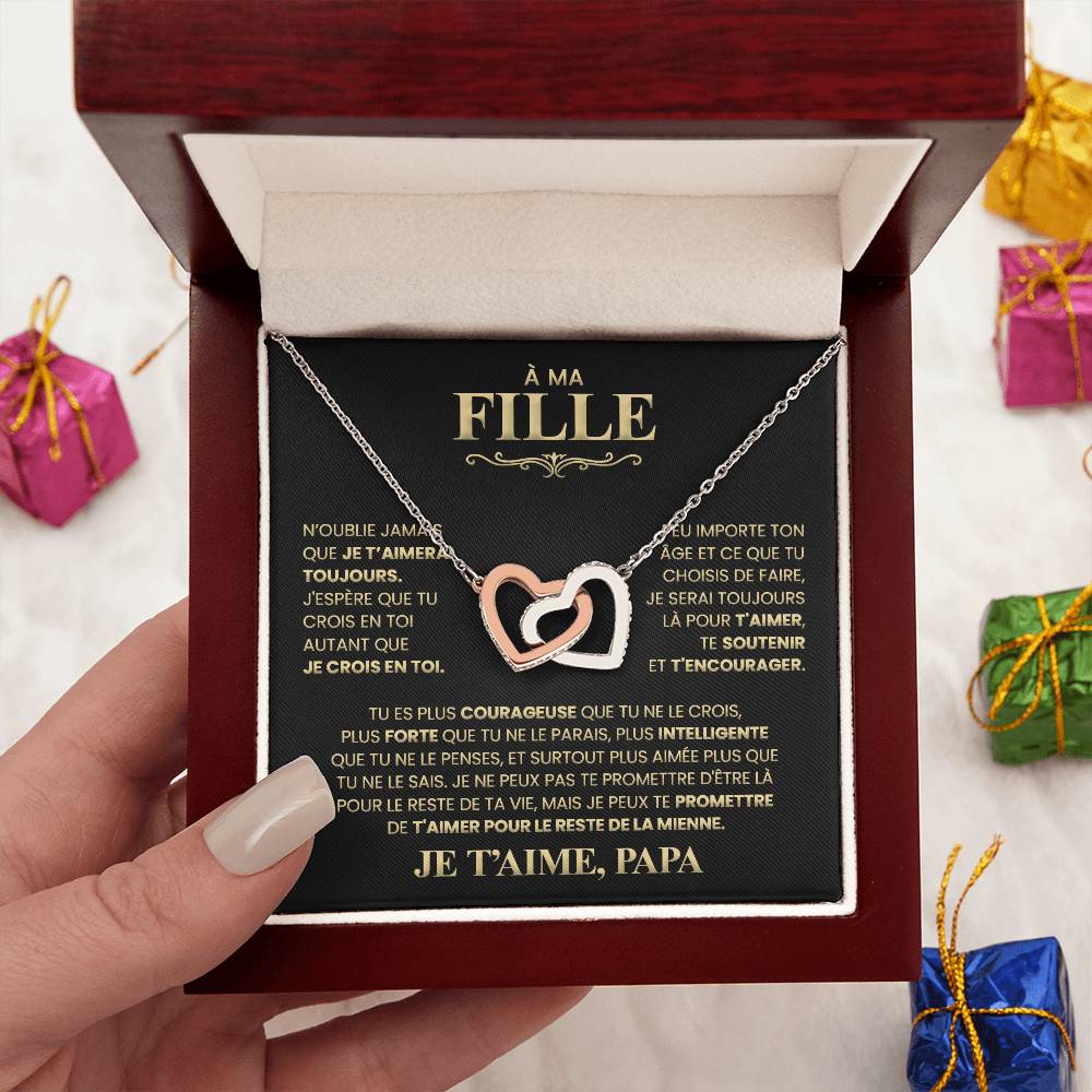 Collier Pour Ma Fille - Je T'aime Papa