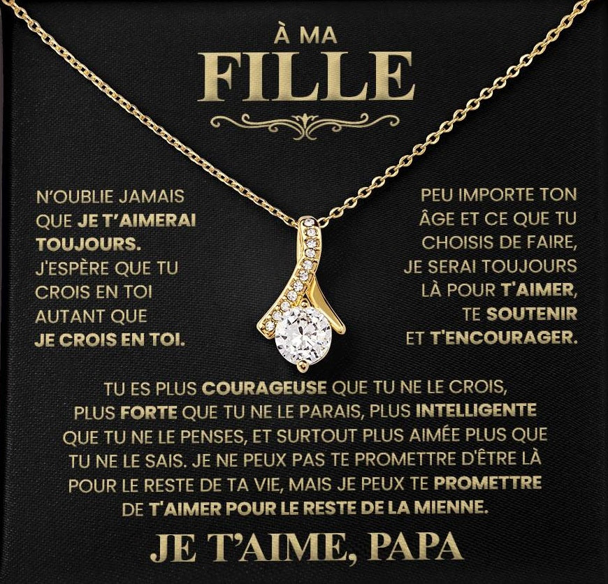 Collier Pour Ma Fille - Je T'aime Papa