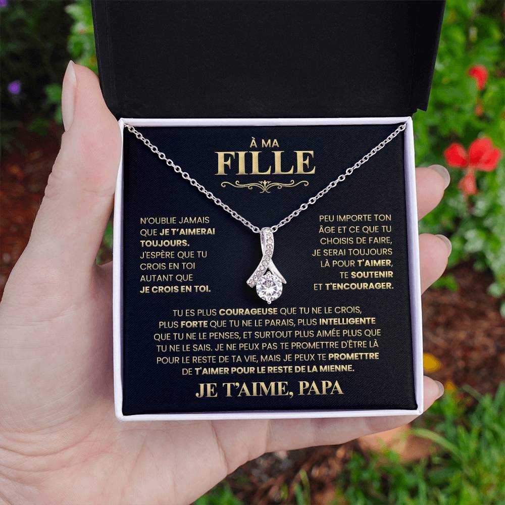 Collier Pour Ma Fille - Je T'aime Papa