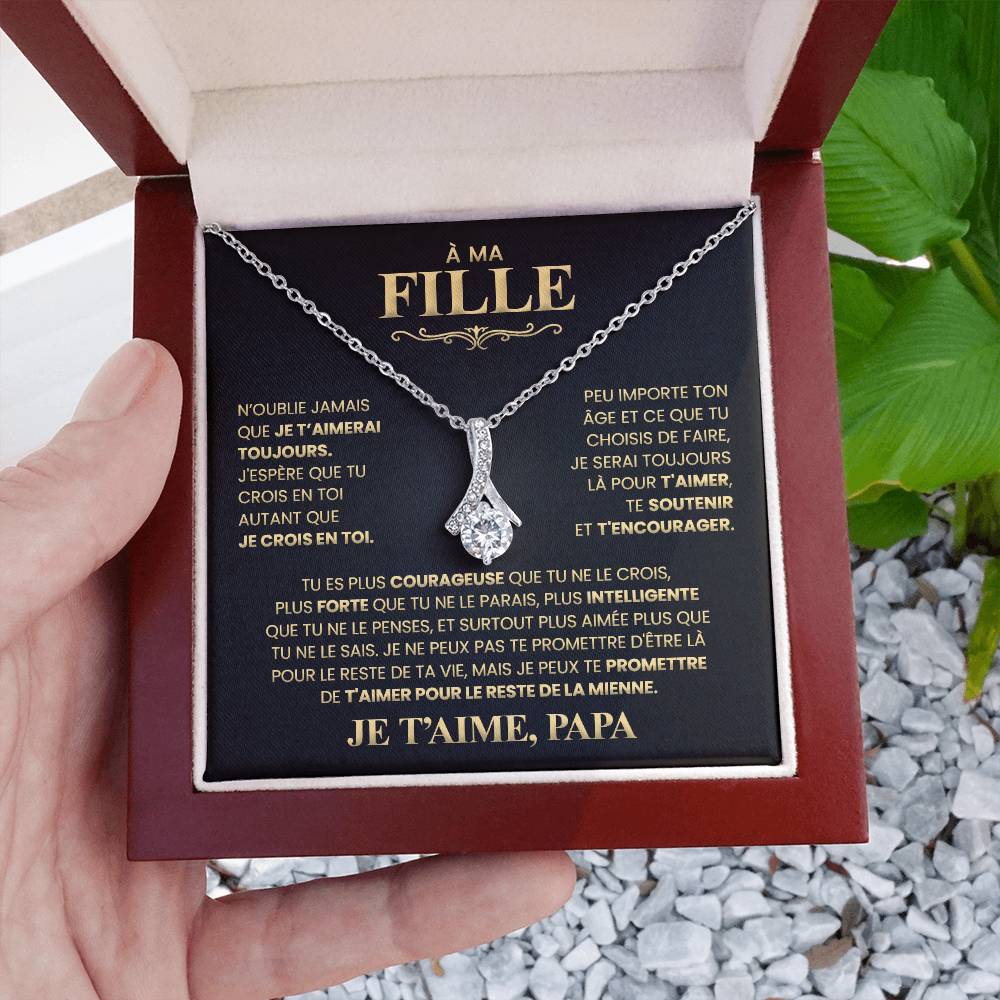 Collier Pour Ma Fille - Je T'aime Papa