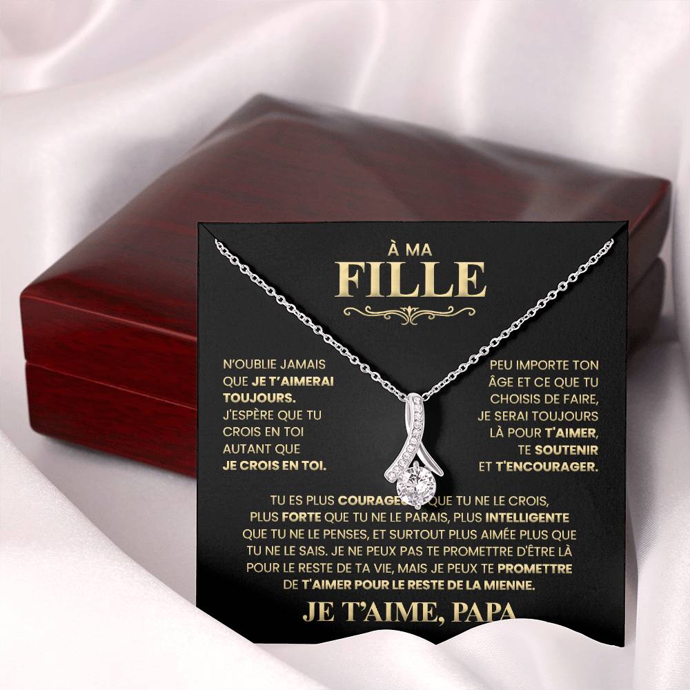 Collier Pour Ma Fille - Je T'aime Papa