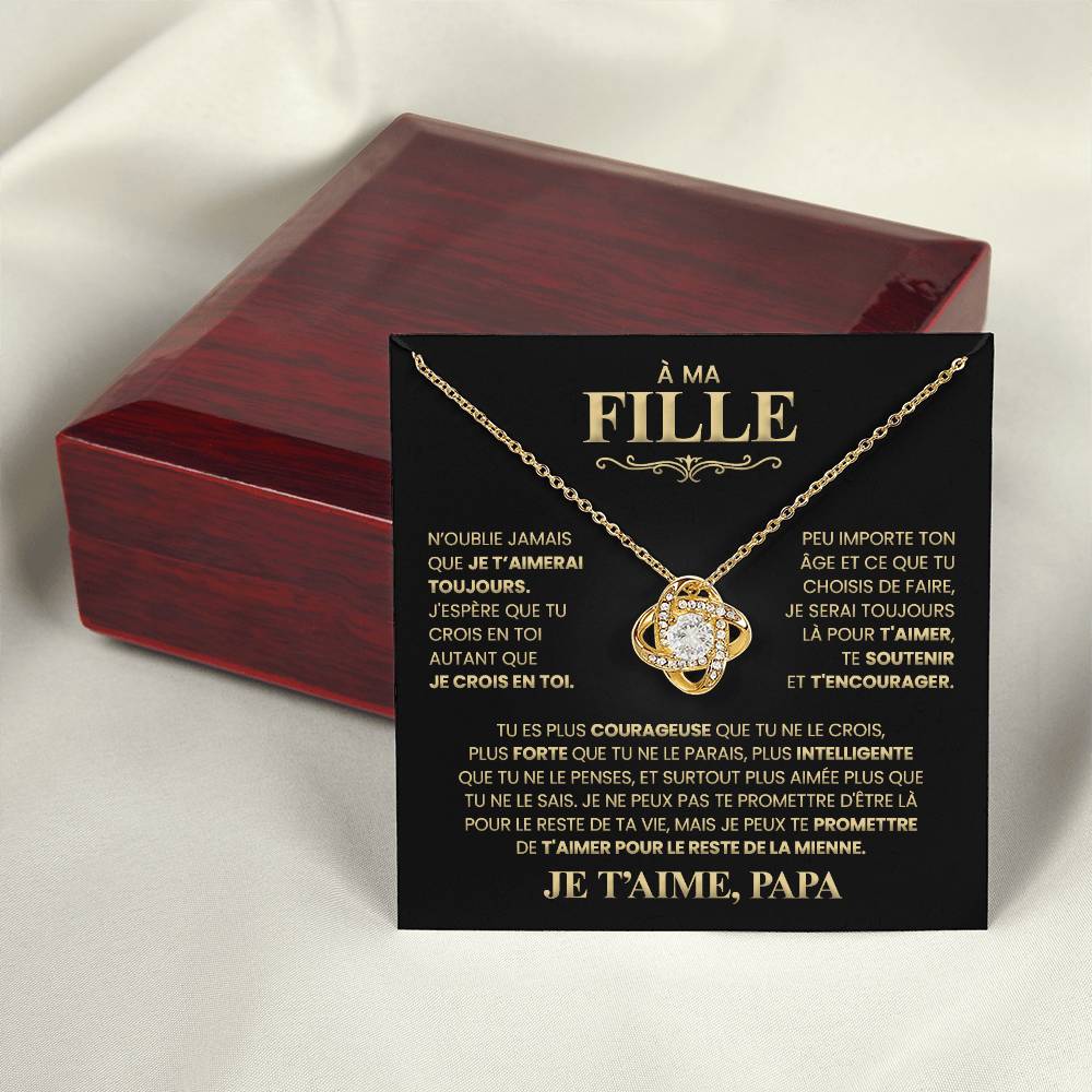 Collier Pour Ma Fille - Je T'aime Papa