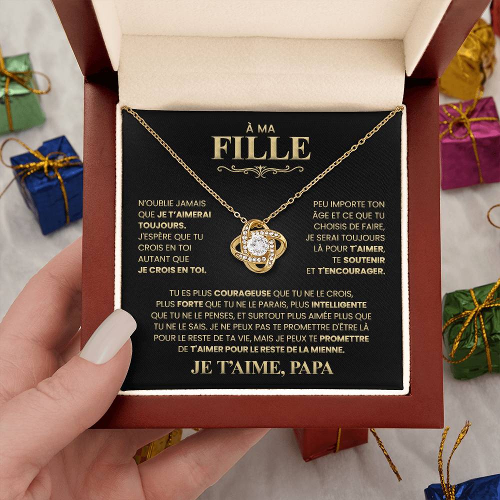 Collier Pour Ma Fille - Je T'aime Papa