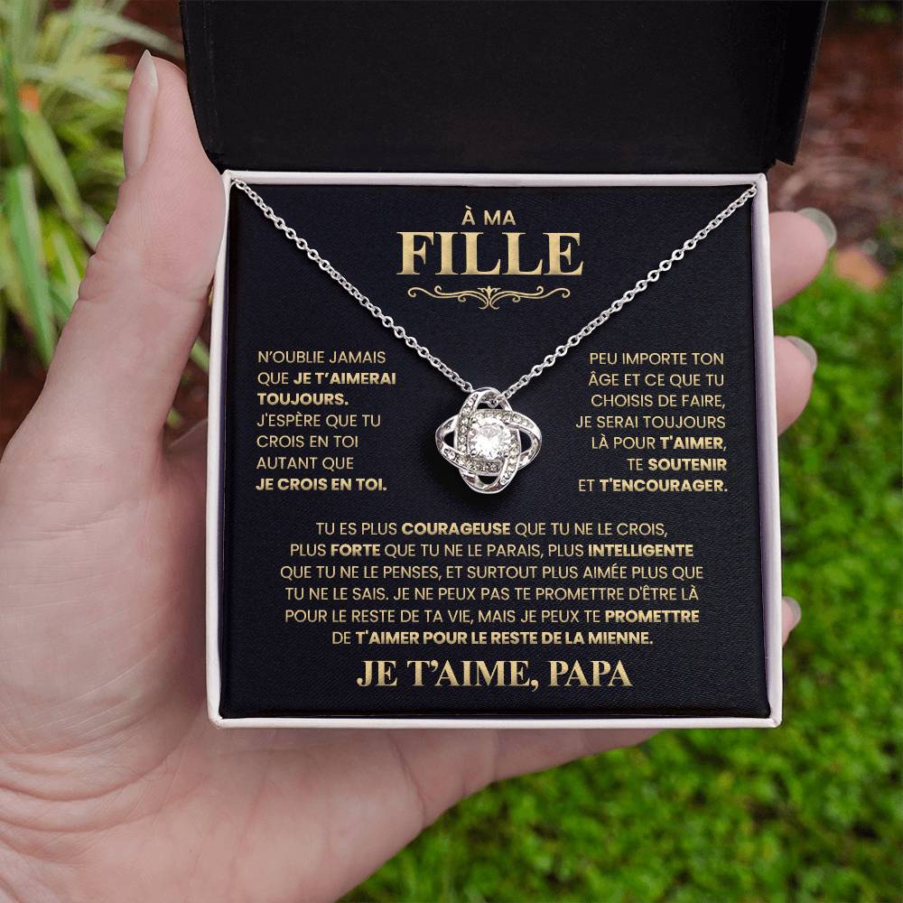 Collier Pour Ma Fille - Je T'aime Papa
