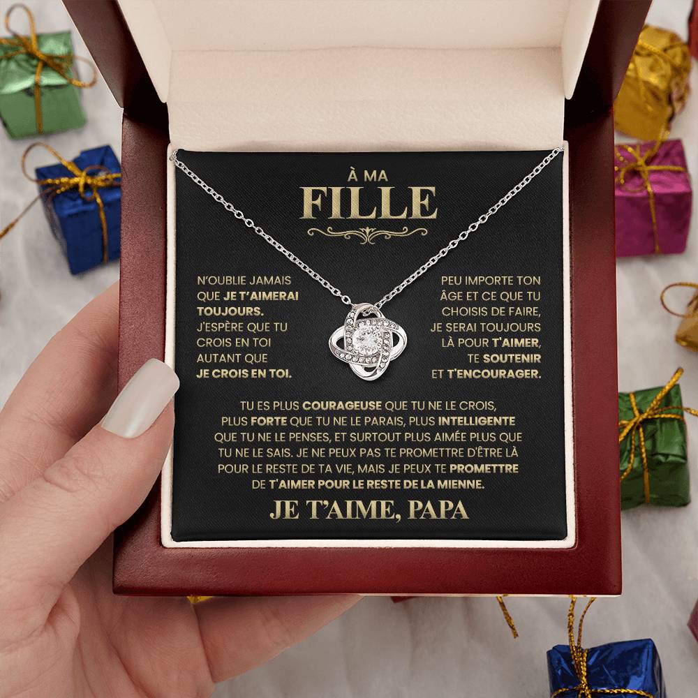Collier Pour Ma Fille - Je T'aime Papa