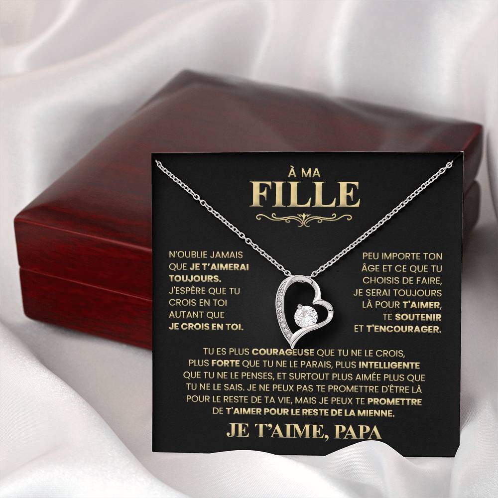 Collier Pour Ma Fille - Je T'aime Papa
