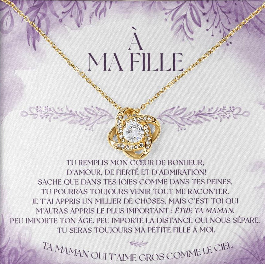 Collier Pour Ma Fille  - Tu remplis mon coeur de bonheur