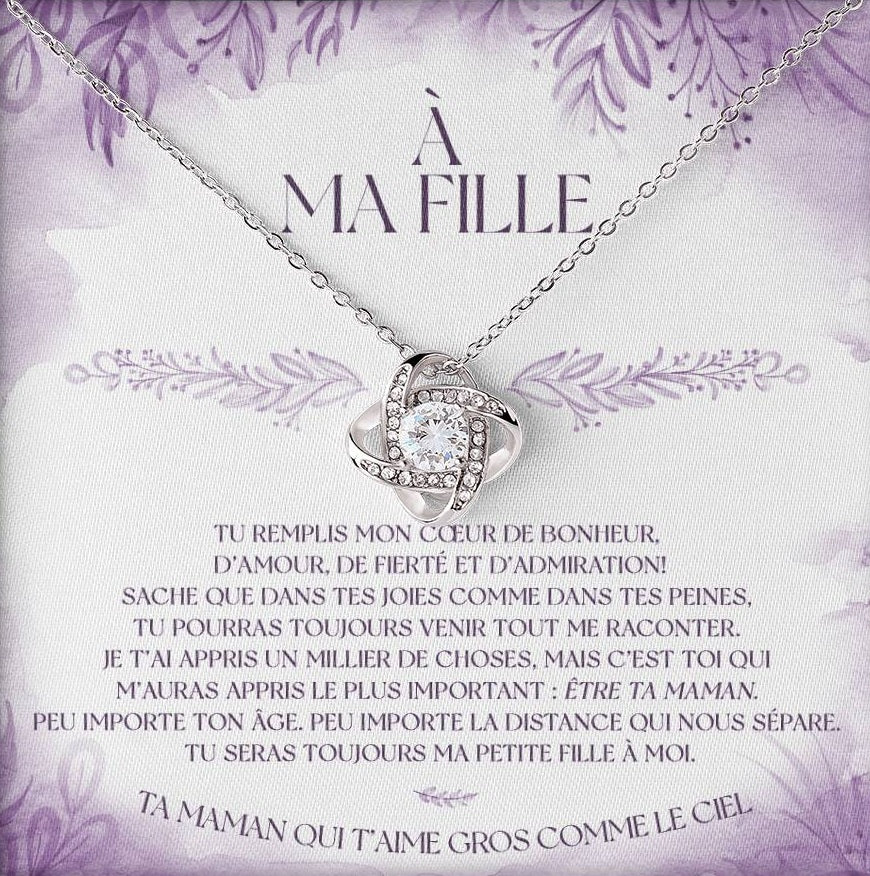 Collier Pour Ma Fille  - Tu remplis mon coeur de bonheur