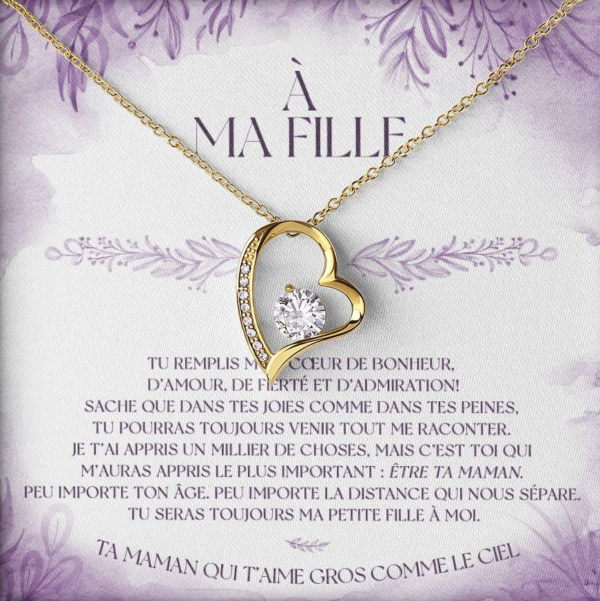 Collier Pour Ma Fille  - Tu remplis mon coeur de bonheur