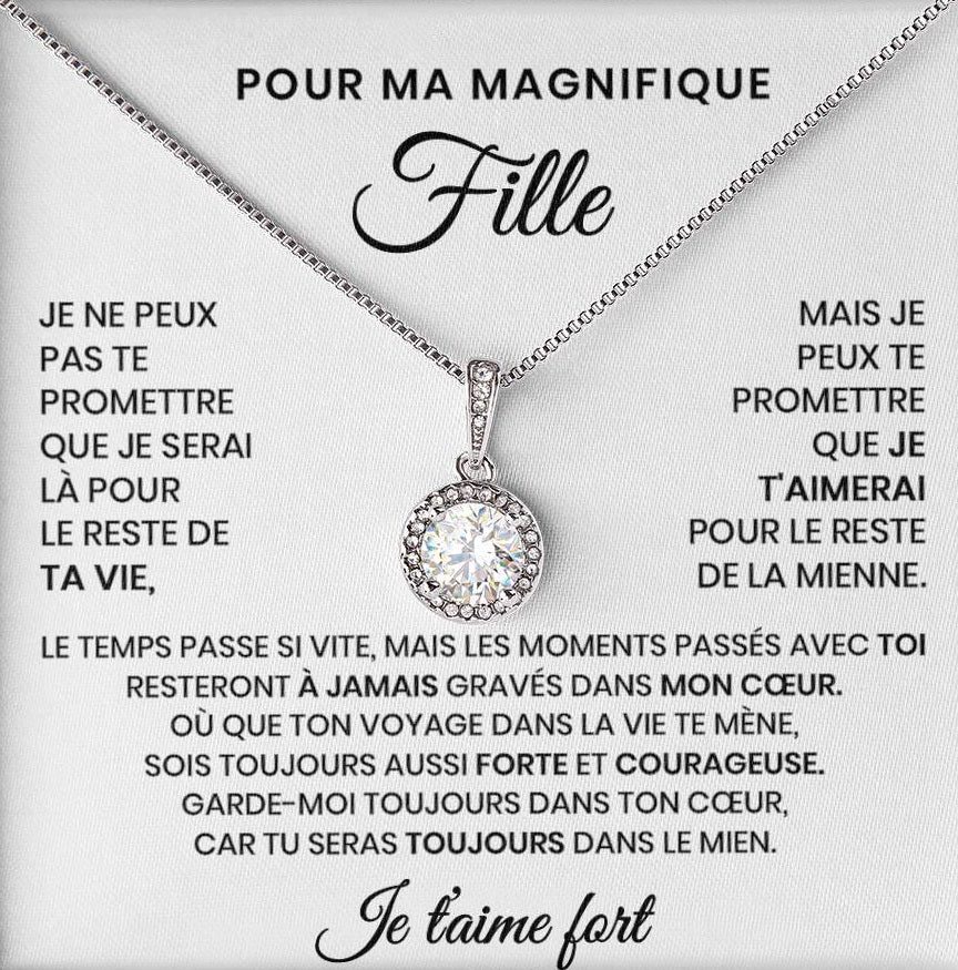Collier Pour Ma Fille - Tu seras toujours dans mon cœur