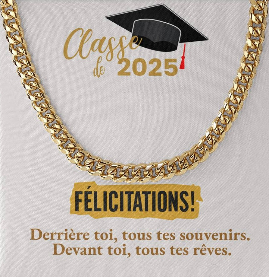 Félicitations! Graduation 2025 | Collier Amour Éternel