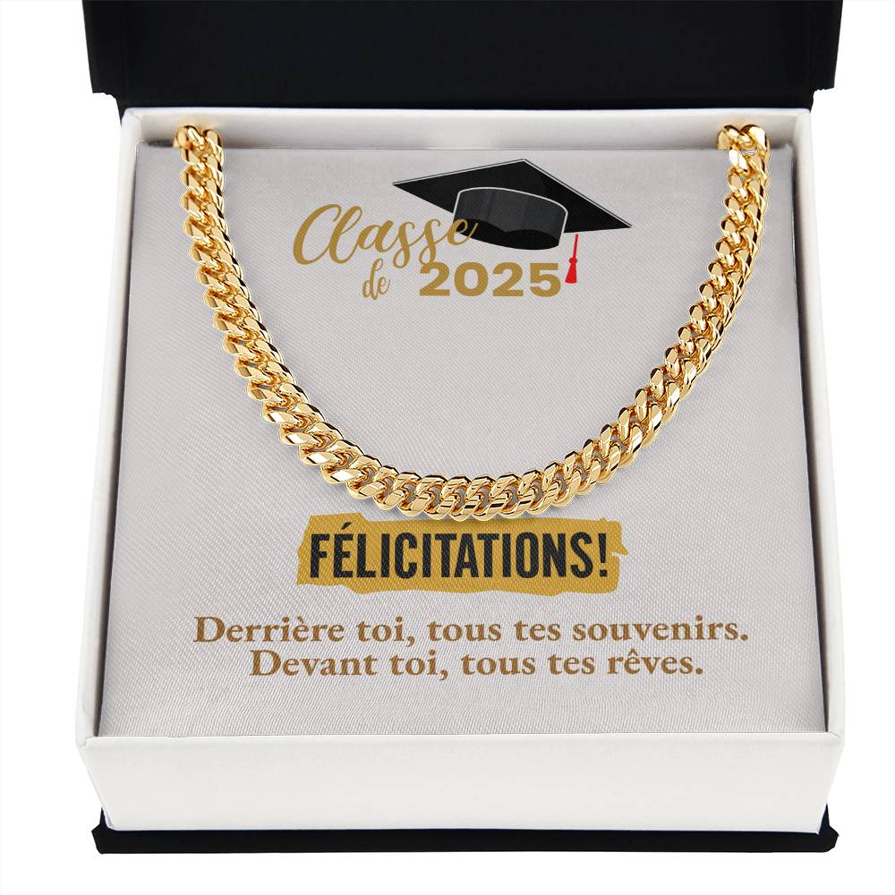 Félicitations! Graduation 2025 | Collier Amour Éternel