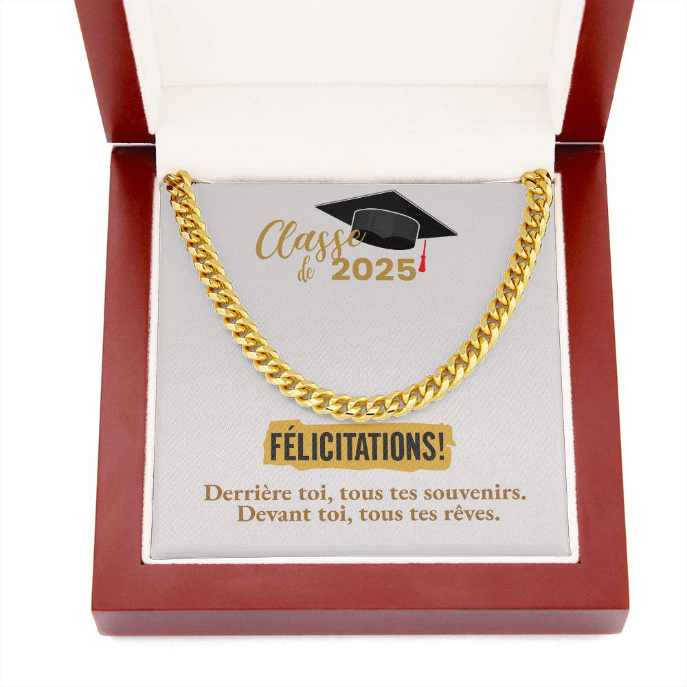 Félicitations! Graduation 2025 | Collier Amour Éternel