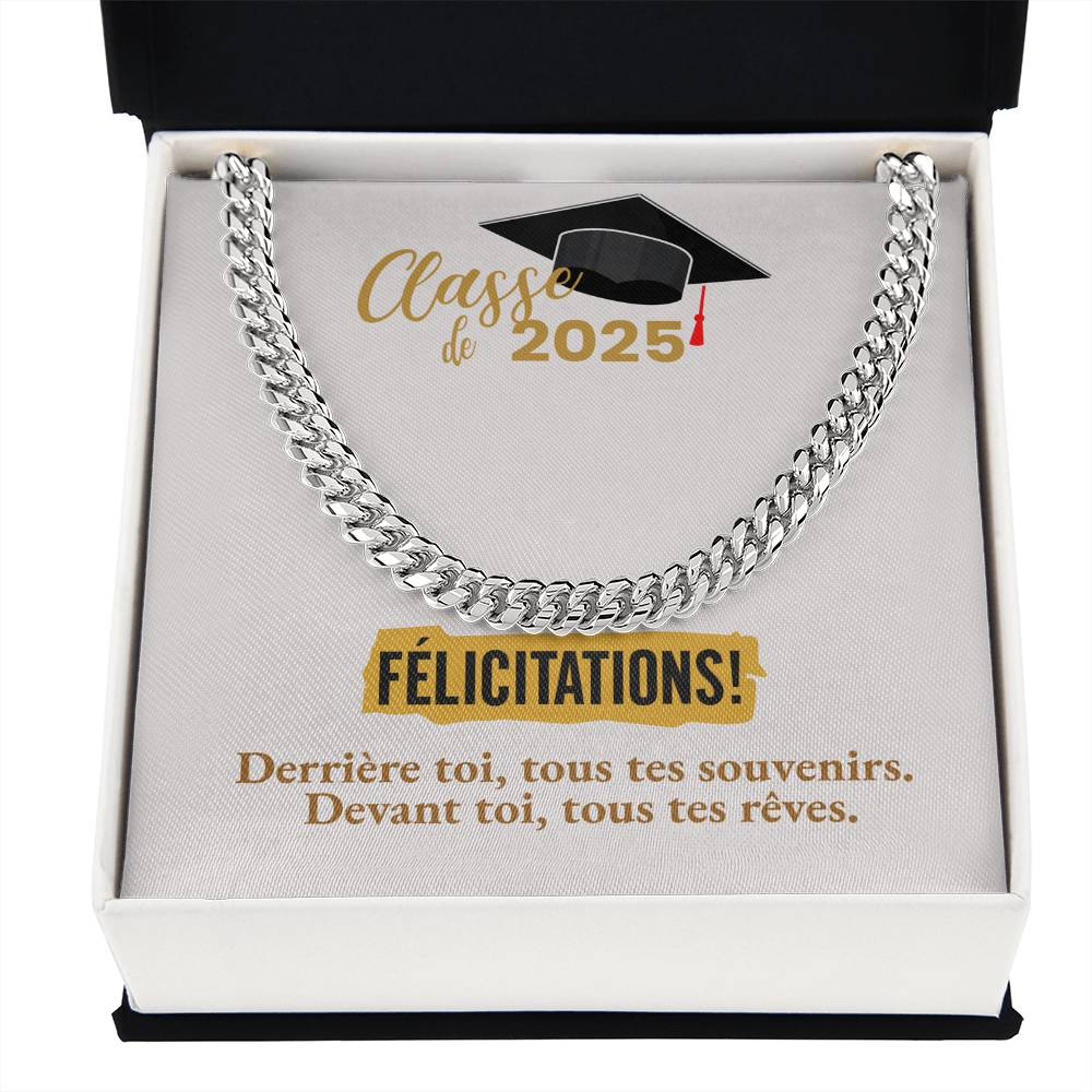 Félicitations! Graduation 2025 | Collier Amour Éternel
