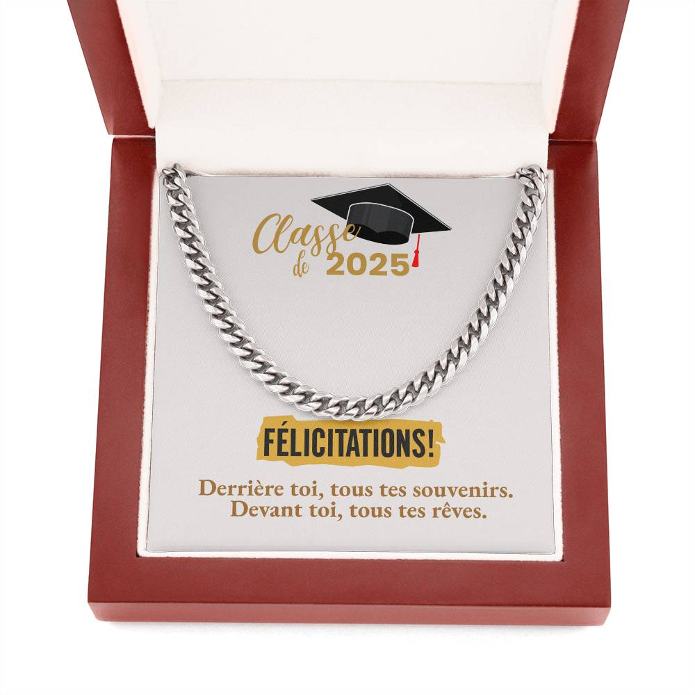 Félicitations! Graduation 2025 | Collier Amour Éternel