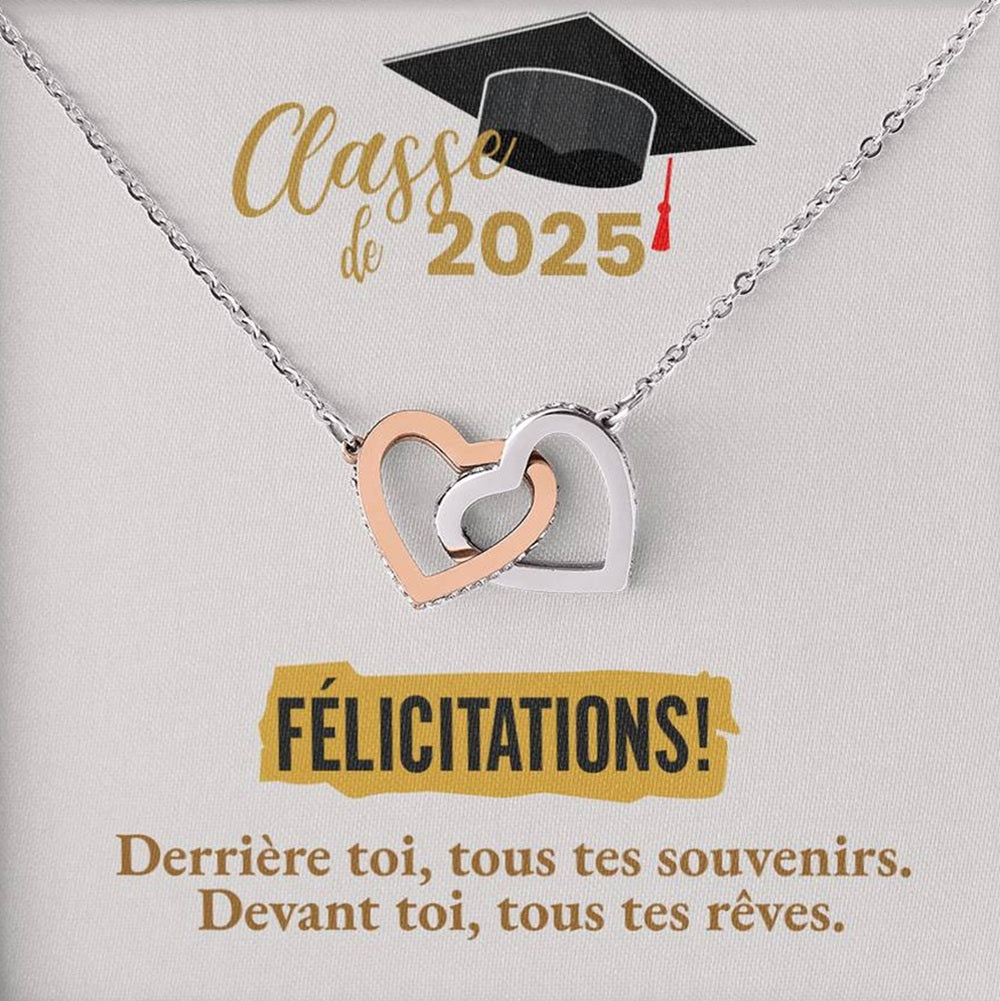 Félicitations! Graduation 2025 | Collier Amour Éternel