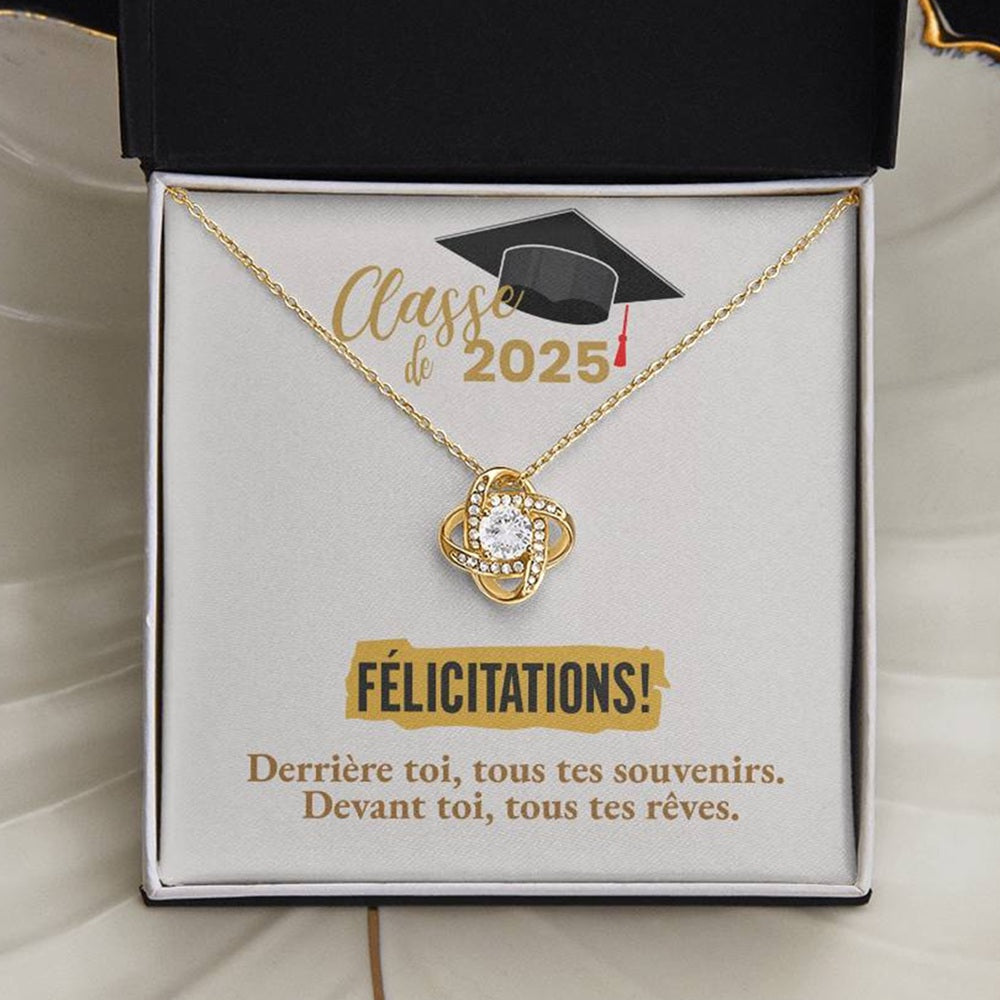 Félicitations! Graduation 2025 | Collier Amour Éternel