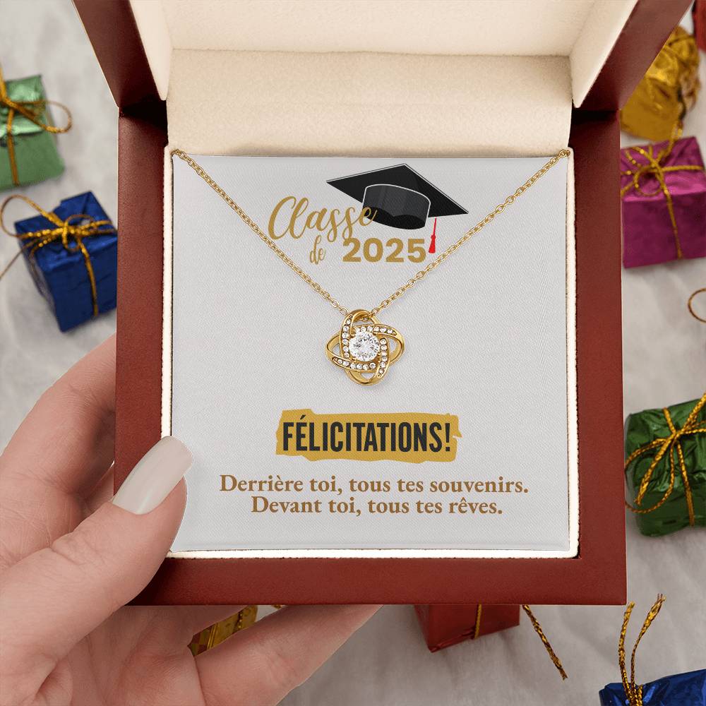 Félicitations! Graduation 2025 | Collier Amour Éternel