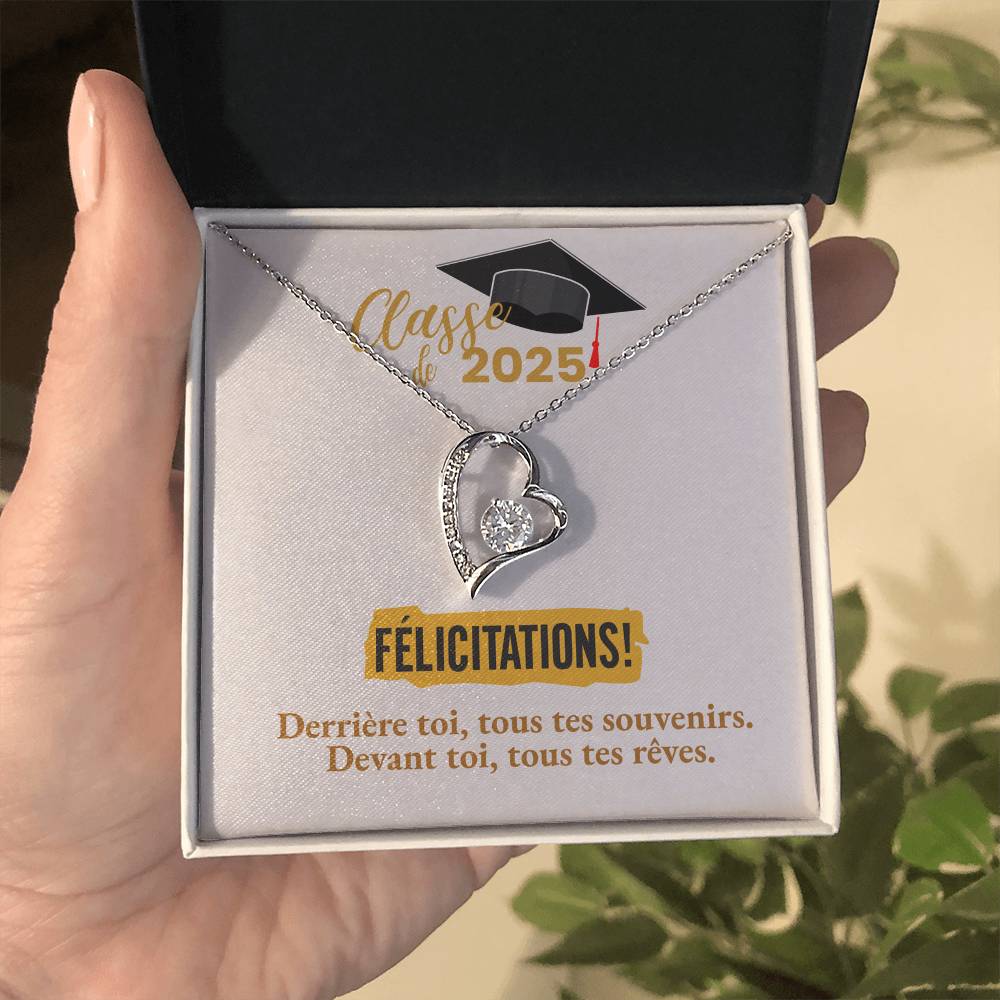 Félicitations! Graduation 2025 | Collier Amour Éternel