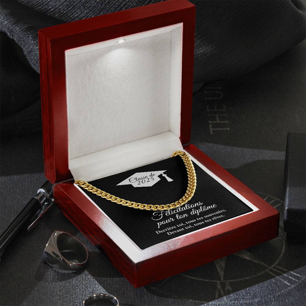 Cadeau de graduation | Collier coeurs entrelacés