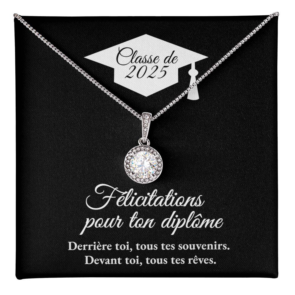 Cadeau de graduation | Collier coeurs entrelacés