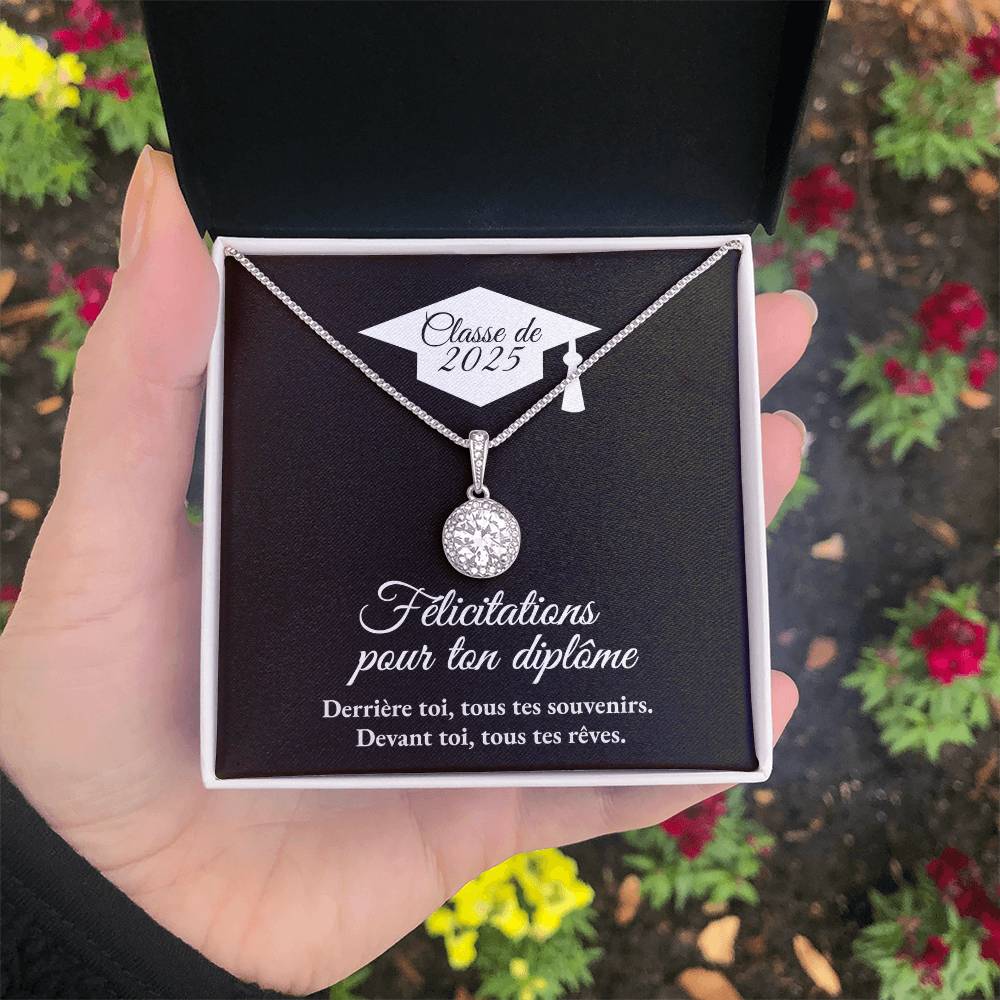 Cadeau de graduation | Collier coeurs entrelacés