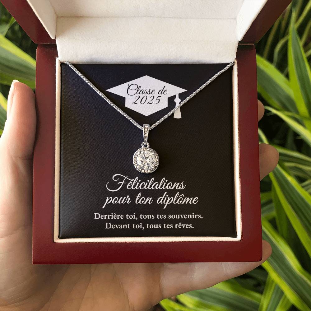 Cadeau de graduation | Collier coeurs entrelacés