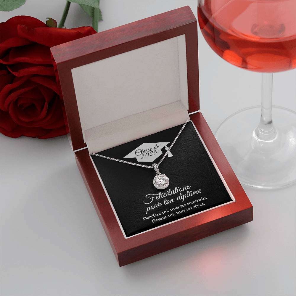 Cadeau de graduation | Collier coeurs entrelacés