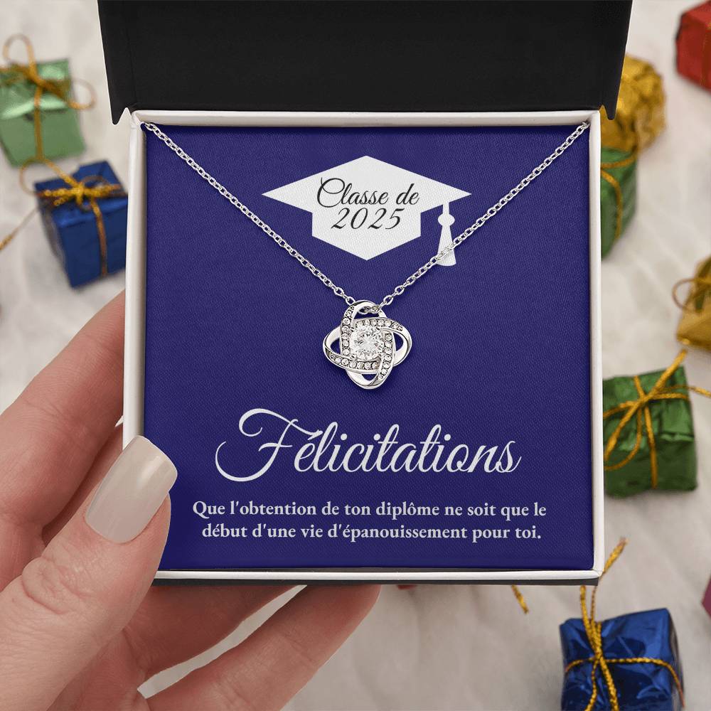 Félicitations - Collier Noeud d'Amour
